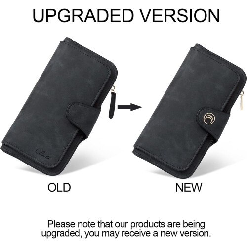 Women's PU Leather Trifold Wallet with RFID Protection 14+ 2