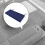Bench Cushion Dark Blue Modern Rectangle Loveseat Pad for 8