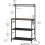 Bakers Rack with Storage and Power Outlet 36-inch Rustic 2