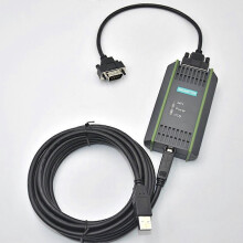 AMSAMOTION USB-programmeerkabel compatibel met Siemens S7-200 300 400 PLC, RS485 Profibus MPI PPI-communicatie.