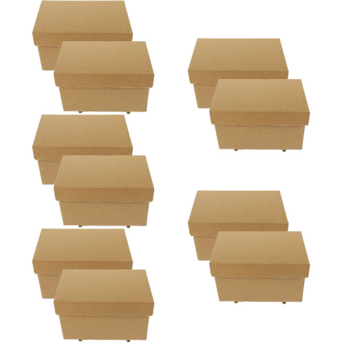 Paper Storage Box with Lid 10 pcs 2