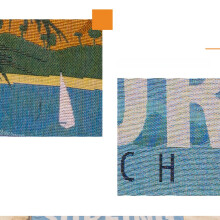 Jacquard strandhanddoek 160 x 100 cm Vintage surfdesign met palmbomen en citaat Polyester katoenmix Met franjes