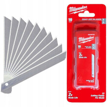 Lâminas de reposição cortáveis - MILWAUKEE - 48229109 - 9 mm - 13 segmentos - Pacote com 10
