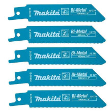 Conjunto de 5 lâminas bimetálicas flexíveis MAKITA B-20404 para chapas finas (0,7 a 3 mm)