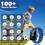 Έξυπνο ρολόι Fitness Tracker, 1,83 ιντσών HD, με λειτουργία Sports, καρδιακούς παλμούς 4