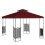 Gazebo canopy replacement cover 10 ft x 10 ft 2-tier 2