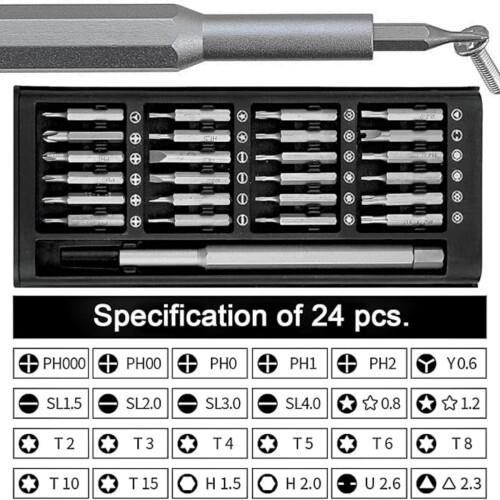 Κιτ κατσαβιδιών ακριβείας με Torx T2-T10, Star P2 P5, εργαλεία Tri-Wing Y000 για Switch, Smartphone κ 1