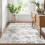 Abstract Area Rug 4x6 Ft Washable Non-Slip Grey Beige 8