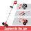 String Trimmer Edger Lightweight Adjustable Pole with 2 6