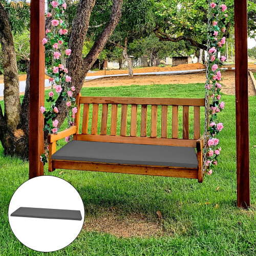 Bench Cushion Light Grey 47x16.5x2 Inches 2