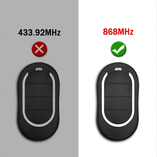 3 Pack Compatible with ALUTECH AT-4N 868MHz Garage Door Remote Control 868.35MHz Rolling Code Opener Command 2