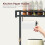 Bakers Rack with Storage and Power Outlet 36-inch Rustic 4