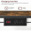 Bakers Rack with Storage and Power Outlet 36-inch Rustic 5