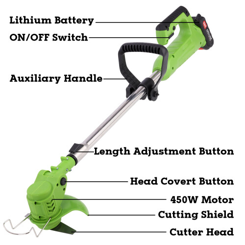 Lawn Trimmer Adjustable Length for Garden Weeding 2