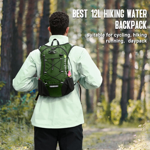 Hydration Backpack 2L Leakproof Bladder 12L 1