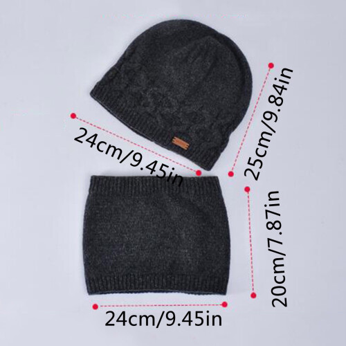 Women's Winter Hat and Scarf Set Soft Knit 1 Pack 2