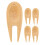 Golf Ball Marker Tool Bamboo 5 Pieces 6