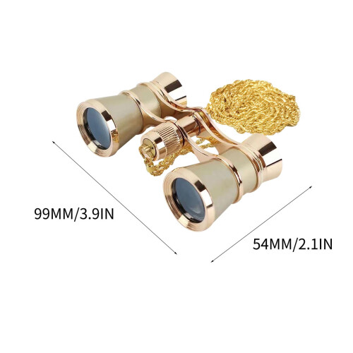 Opera Binoculars 3x25 with Chain for Adults and Kids 1