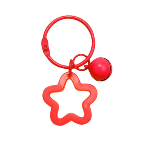 Acrylic Five-Pointed Star Keychain with Earphone Set 1