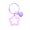 Acrylic Five-Pointed Star Keychain with Earphone Set 8