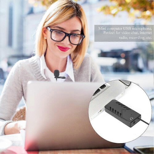Draagbare mini-reversmicrofoon USB 2.0 voor conferenties en computeropnames 2