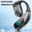 Bone Conduction Headset Single Ear Bluetooth Earhook with 4