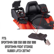 cierres de goma negra suave y flexible para nevera portátil, compartimento de barco, caja de carga para Polaris Sportsma