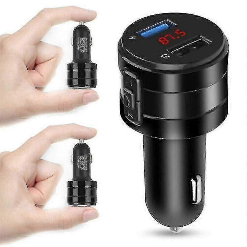 Încărcător auto rapid cu dublă USB, adaptor pentru brichetă, handsfree Bluetooth 2