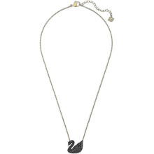 Women's Iconic Black Swan Collection Necklaces Facet Swan Necklace