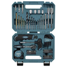 Makita E-15095 60 Teile Sortiment von Bohrern und Bits für Metall, Stein, Beton, Holz, Ziegel 3 mm, 4 mm, 5 mm, 6 mm.