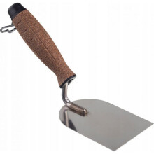 Platoir - truelle - taloche Awtools - AW27484 - INOX LAME COINÃE TRUELLE 80mm MANCHE EN LIÃGE