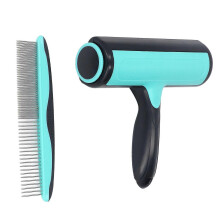 Lemmikkien karvanpoistorulla, melunvaimennus, estää liukastumisen, ergonominen koiran karvanpoistolaite kammalla koirille ja