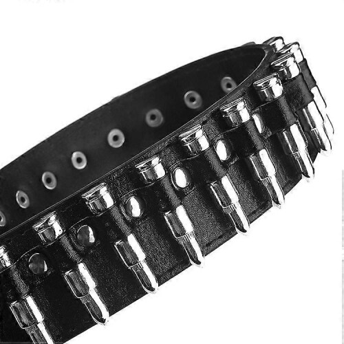 Cinto com rebites estilo gótico e punk para homem e mulher, fácil de usar, para calças, visual urbano e resistente