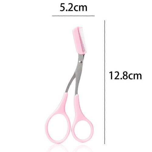 Eyebrow Grooming Scissors With Detachable Comb, Ergonomically Designed For Comfort And Control 1