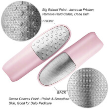 Kit per ammorbidire i piedi, rimuovi calli con lama multidirezionale, strumenti professionali per la cura dei piedi in rosa, lima