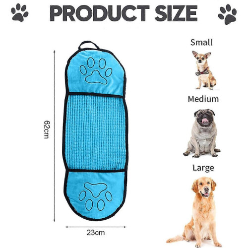 Toalha para Secar Cães em Microfibra Macia e Resistente, Super Absorvente, de Secagem Rápida e Lavável na Máquina 2