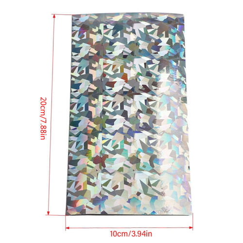 10 Stück Holographics Klebefolie imprägniert Angelköderband,-04 1