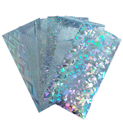 10 Stück Holographics Klebefolie imprägniert Angelköderband,-04 2