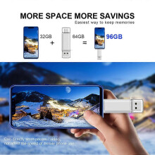 Μονάδα Flash USB C 3.1 διπλής θύρας 128Gb, σύνδεση και λειτουργία υψηλής ταχύ
