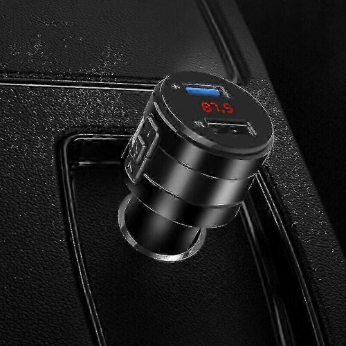 Fast Car Dual Usb Charger Cigarette Lighter Socket Adapter Handsfree Bluetooth 2