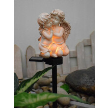 Resin Statue Solar Angel Lights, Waterproof Garden Decor for Outdoor Memorial Gifts, Premium Resin Construction Ensures Durability, Per