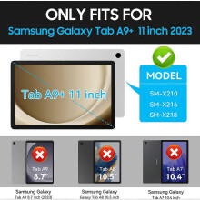 Suojakuori Samsung Galaxy Tab A9+ 11 tuuman (2023) mallille (X210/X216/X218), kestävä ja iskunkestävä.