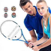 Sarjakuvakallotennismailan tärinänvaimentimet silikonitennismailan iskunvaimentimet tennisvärinänvaimennustarvikkeet