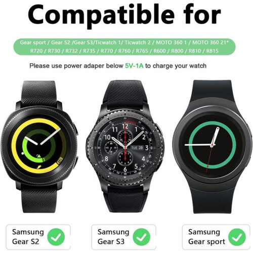 Φορτιστής συμβατός με Gear S3/Gear Sport/Gear S2, Ανταλλακτικό καλώδιο φόρτισης USB γι 2