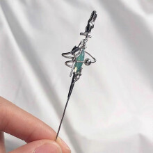Pendientes de moda con forma de gancho diagonal que rodean la oreja, ideales para conciertos y eventos.