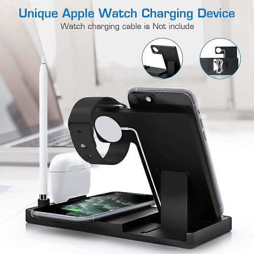 Compact 3-in-1 Wireless Charger, Qi Magsafe Charging Capable, Foldable Design For On-The-Go Charging Needs 2