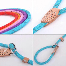 Slip Leash, handgefertigt in den USA, für große Hunde, wasserdicht, Mendota-Garantie, Leinen- und Halsband-Kombination, Training u