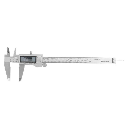 0-200mm rustfritt stål elektronisk digital LCD vernier caliper målemikrometer måleverktøy 2