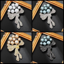 Broches de perlas de lujo para mujer, ideales como regalo.