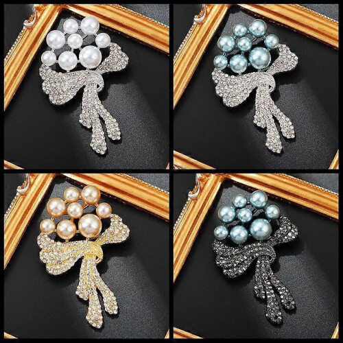 Broches de perlas de lujo para mujer, ideales como regalo. 2